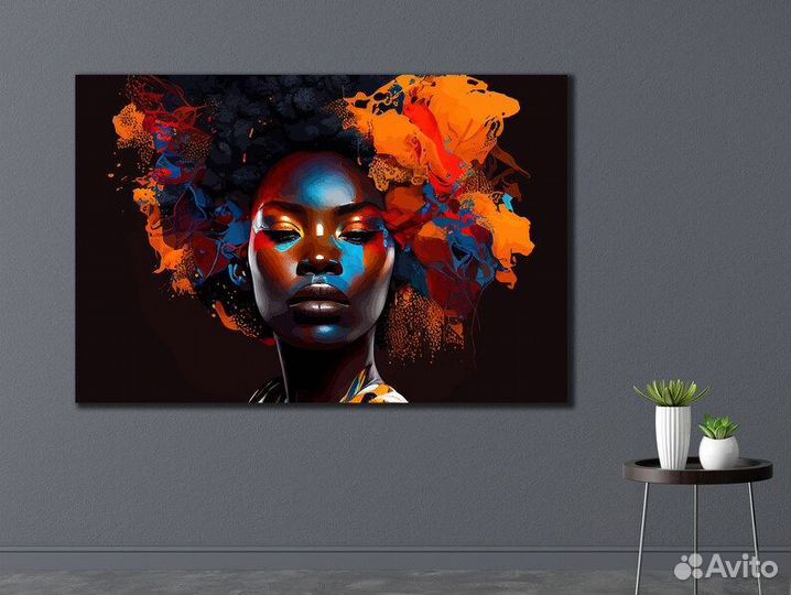 Картина маслом по фото африканка Ваш дом Ваш стиль