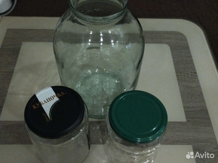 Банки стеклянные 3 л, 0,7