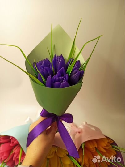 Букет из мыла тюльпаны