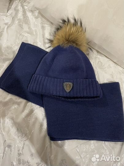 Комплект шапка и шарф для мальчика