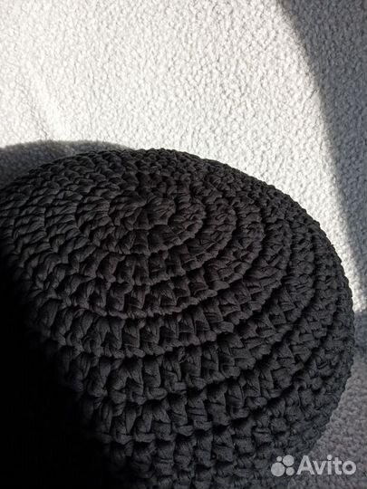 Пуфик-подушка черный, Ковёр Афины 170 см