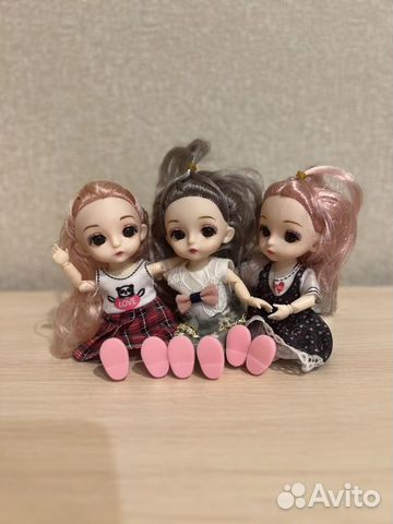 Куклы шарнирные набор из трех малышек объявление продам