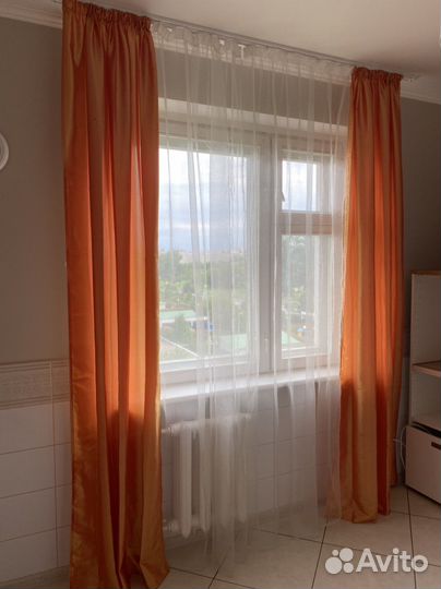 Комплект штор с тюлью