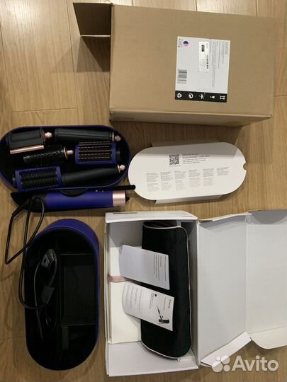 Стайлер dyson airwrap синий