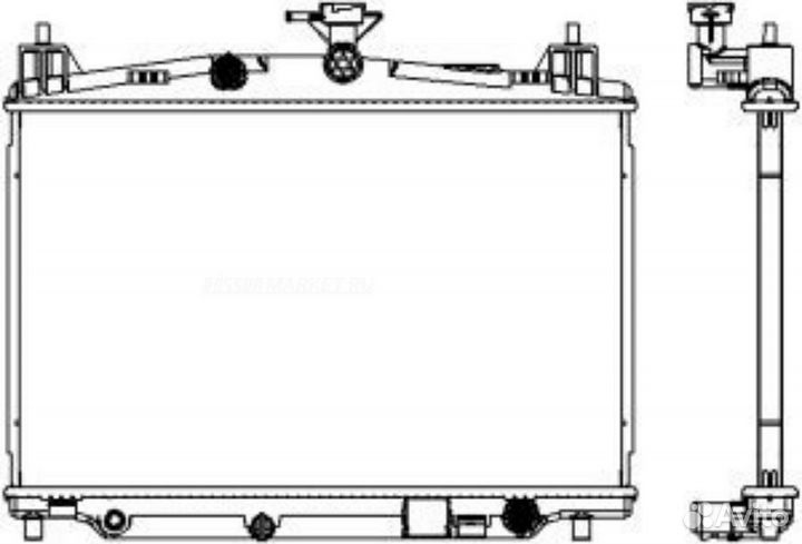 Sakura 33011047 Радиатор системы охлаждения