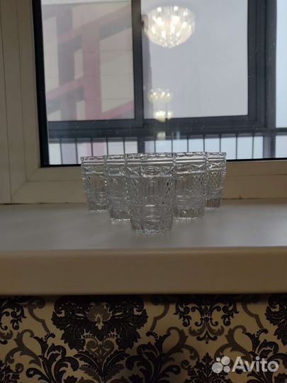 Рюмки хрустальные, стеклянные