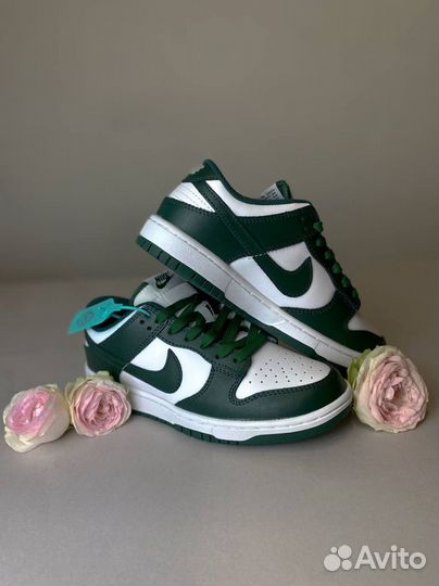 Кроссовки Nike Dunk low Green/зеленые