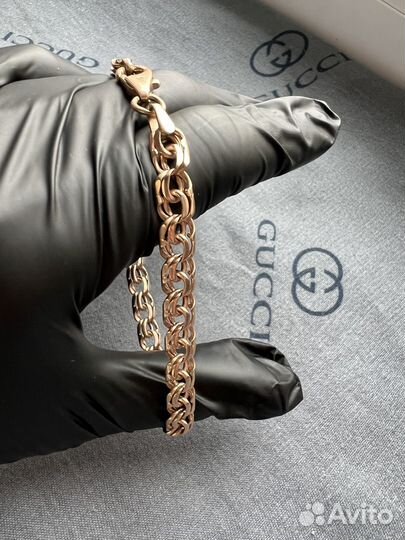 Золотой браслет бисмарк 585*