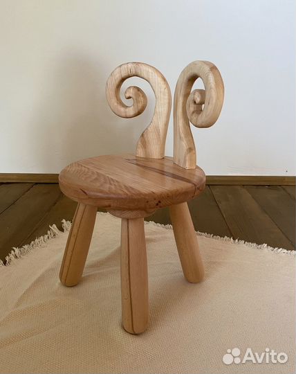 Детский деревянный стол и стул из массива бука