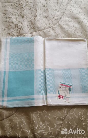 Скатерть лен СССР новая