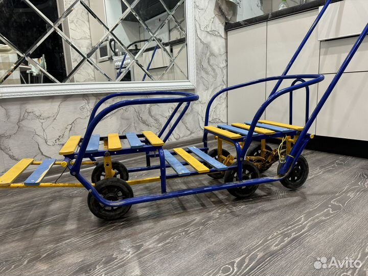 Санки коляска для двойни