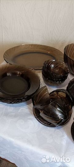 Сервиз Duralex Франция 39 предметов 6 персон