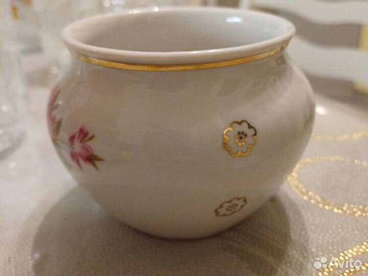 Сахарница СССР фарфор Вербилки