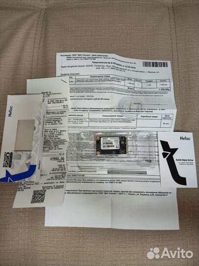 Ssd msata 128GB Netac днс гарантия