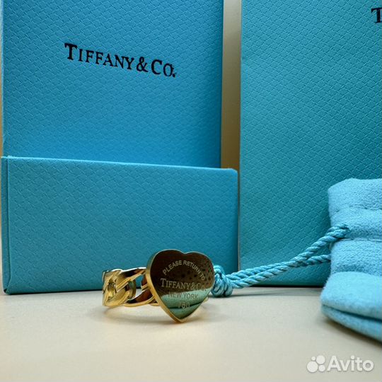 Tiffany кольцо с сердцем