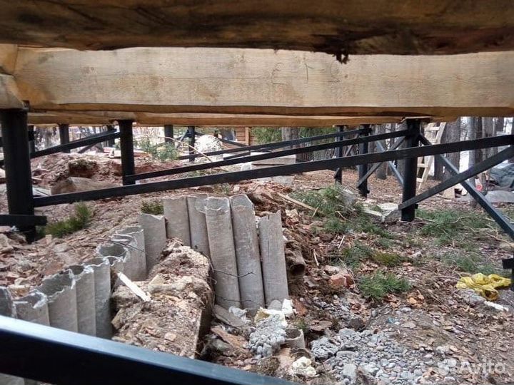 Винтовые сваи с монтажом