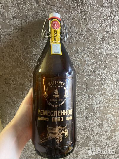 Бутылка с бугельной пробкой 1 л