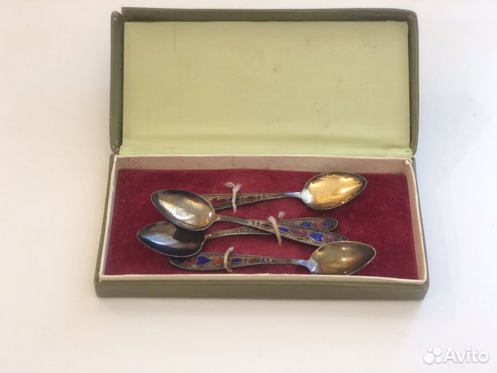 Набор серебряных кофейных ложек