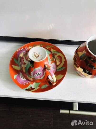 Чайный сервиз дулево Золотой олень