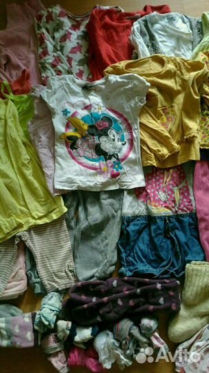 Большой пакет одежды девочке 0-3г