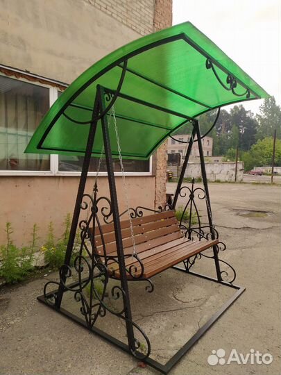 Кованые качели, лавочки