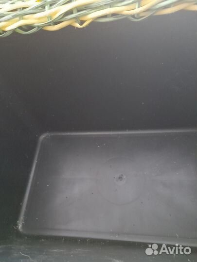 Кашпо из искусственного ротанга 40л