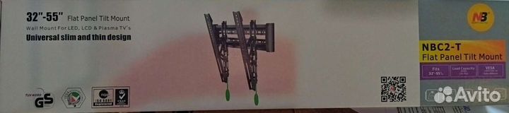 Наклонный кронштейн тв 32-55дюймов