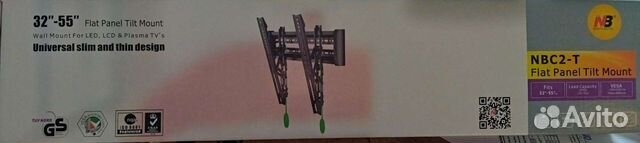 Наклонный кронштейн тв 32-55дюймов