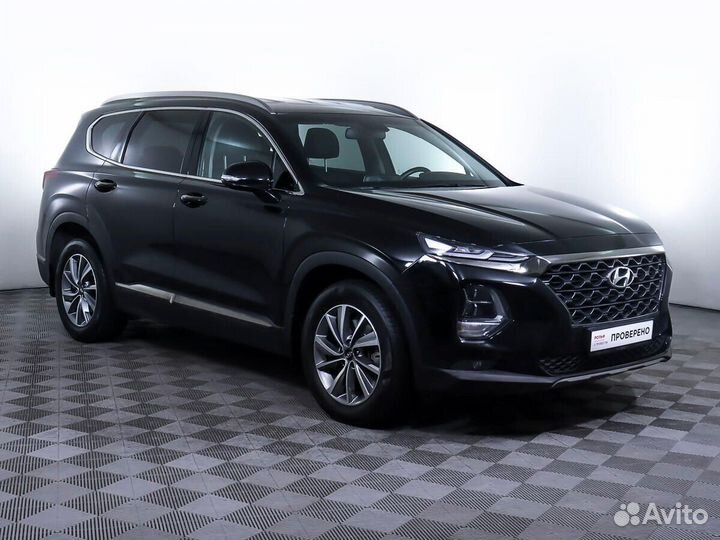 Hyundai Santa Fe 2.2 AT, 2019, 86 600 км