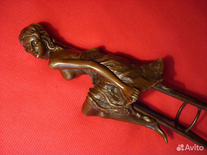 Обнаженная на Стуле Франция Бронза 28см Эротика