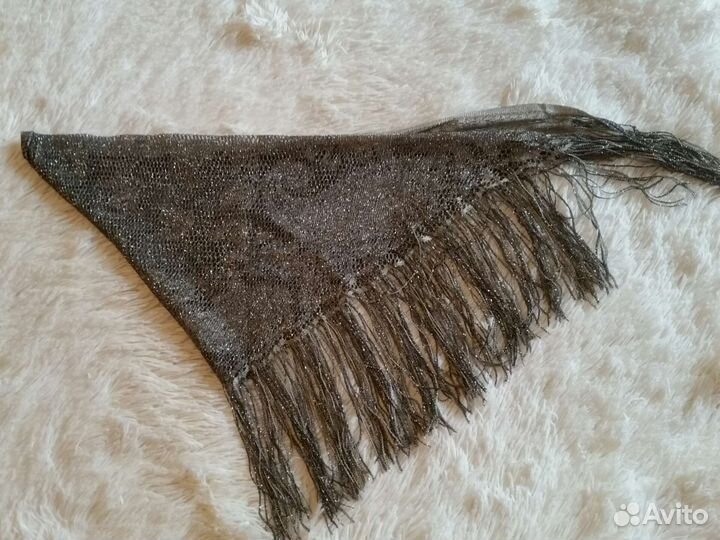 Платок косынка СССР с люрексом