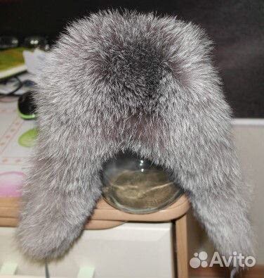 Шапка Новая (голубой песец) на 7-11 лет