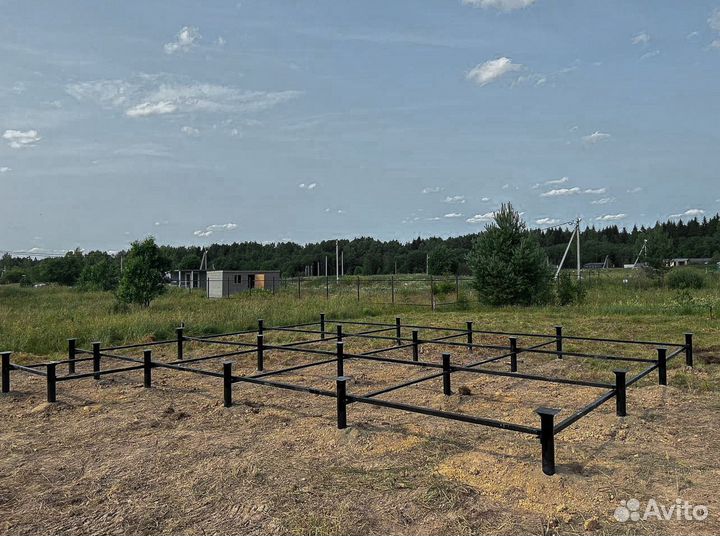 Сваи винтовые 57-133 монтаж под ключ