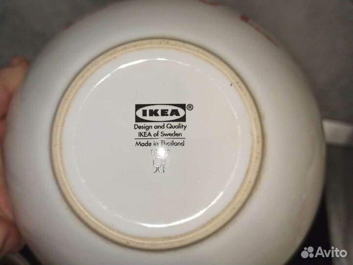 Глубокая тарелка Икея love