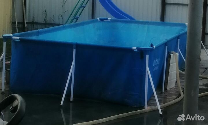 Каркасный бассейн прямоугольный бу
