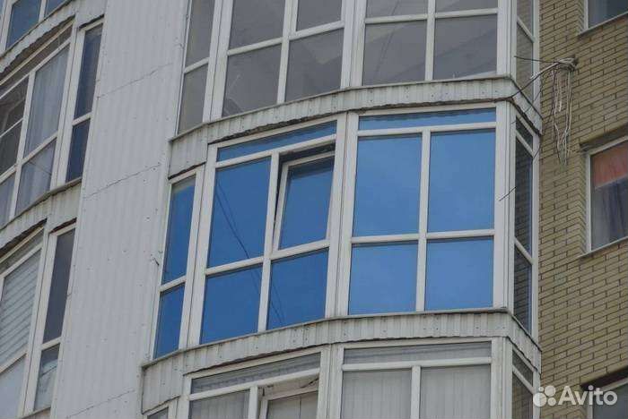 Зеркальная тонировочная плёнка для окон Blue