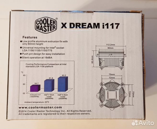Кулер для процессора Cooler Master X Dream i117
