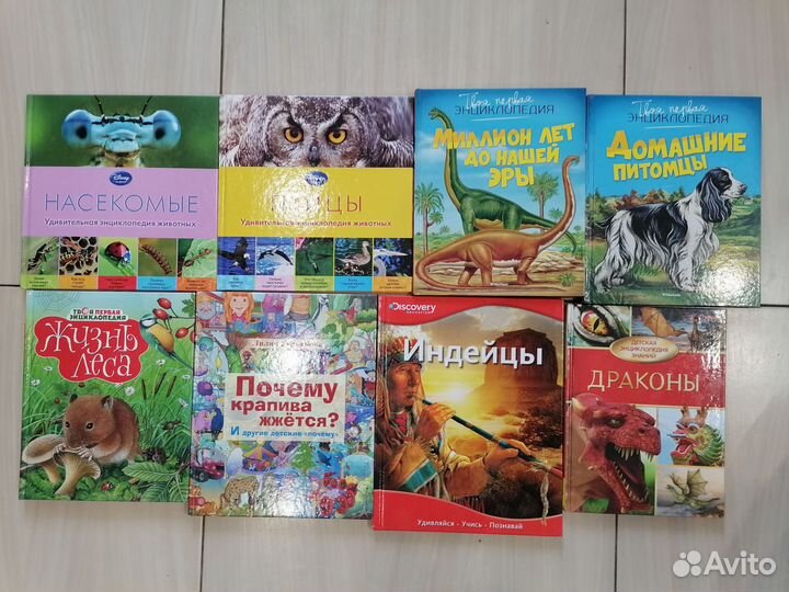 Детские энциклопедии простые и с окошками