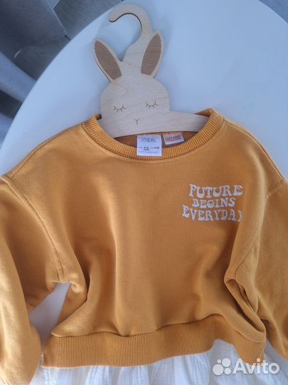 Толстовка свитшот zara 86 92 98 на девочку