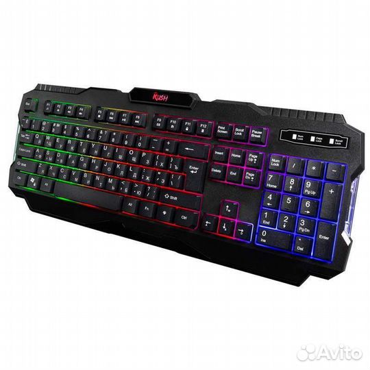Игровая клавиатура с подсветкой rush