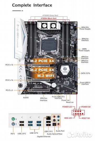 Комплект X99 + Xeon 2678v3 + 16GB + кулер