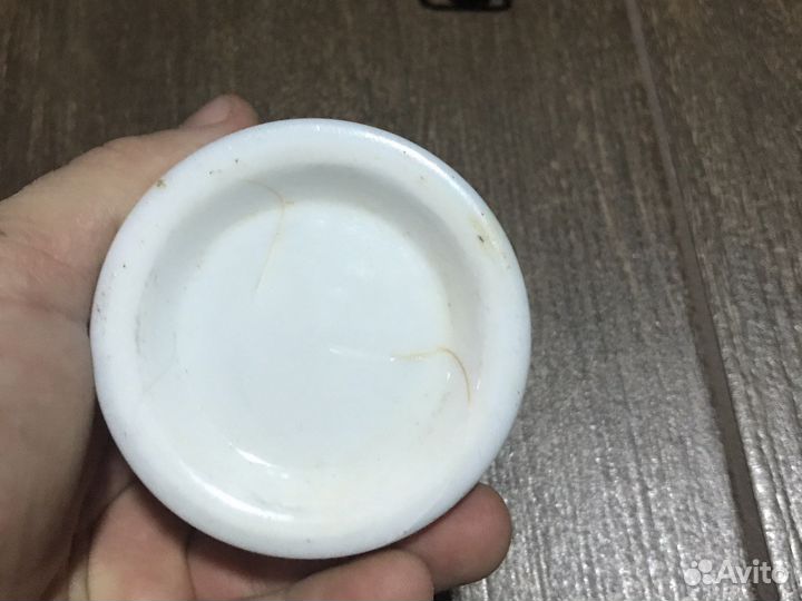 Чернильница антикварная белая керамика