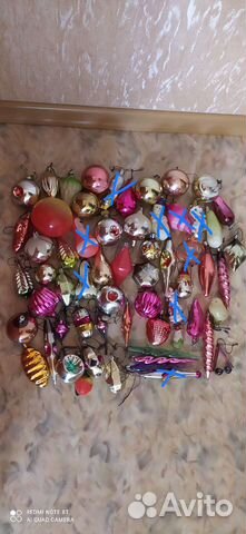 Елочные игрушки стекло СССР