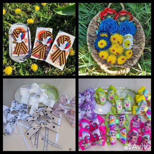 Бантики для девочекРучная работа