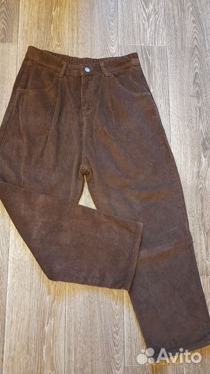 Вельветовые штаны х/б 48