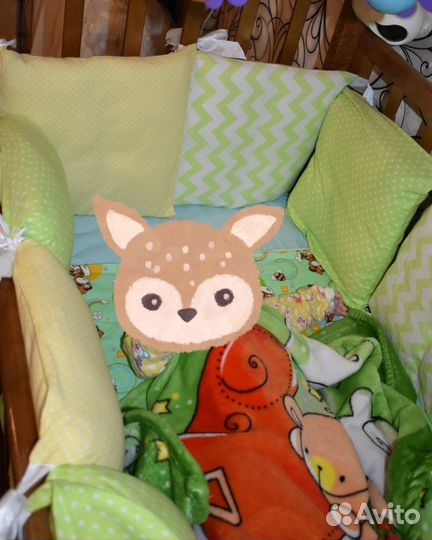 Бортики в детскую кроватку для новорожденных