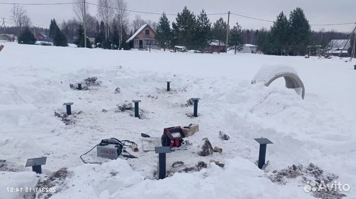 Винтовые сваи с установкой