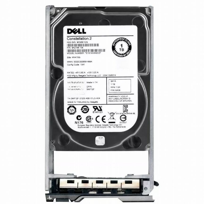 [WF12F] Жесткий Диск Dell 1tb Sata3 2,5" Hdd Wf12f