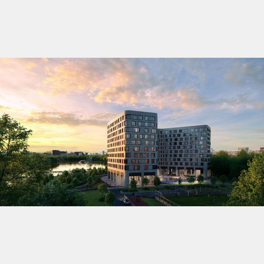 Апартаменты-студия, 35,4 м², 2/10 эт.