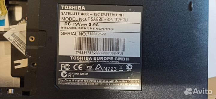 Toshiba satelite a300